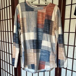 Patchwork Long Sleeve Top 🦄